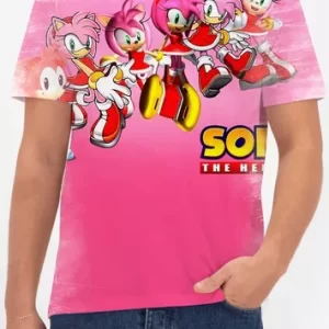 Camiseta Infantil Sonic Filme Sonic 2 Camiseta Do Jogo Sonic