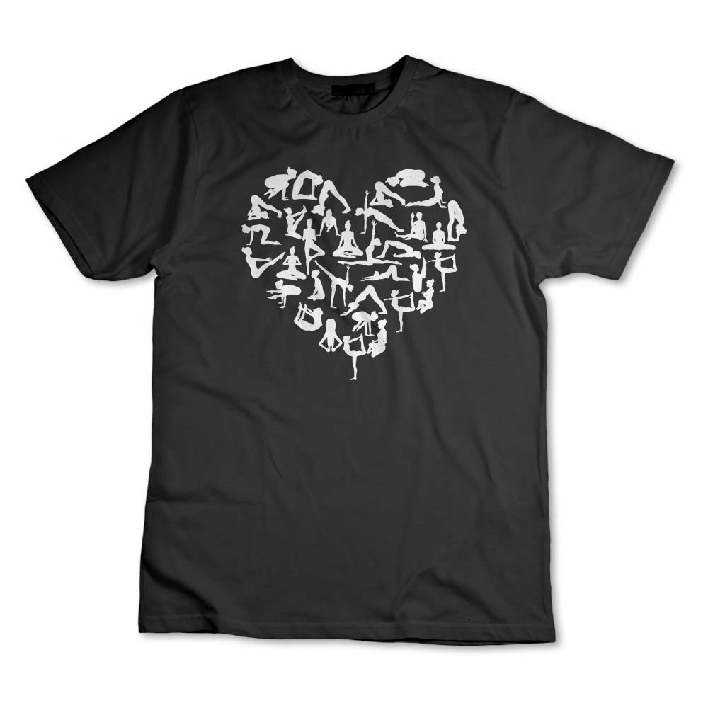 Camisa Camiseta Yoga Em Coração - Zuka