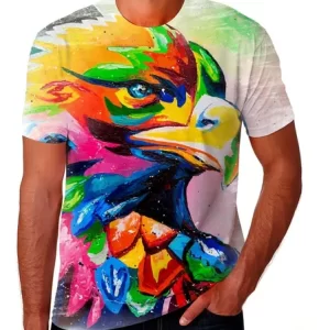 Camisa Camiseta Águias Artes Desenho Floresta Festa